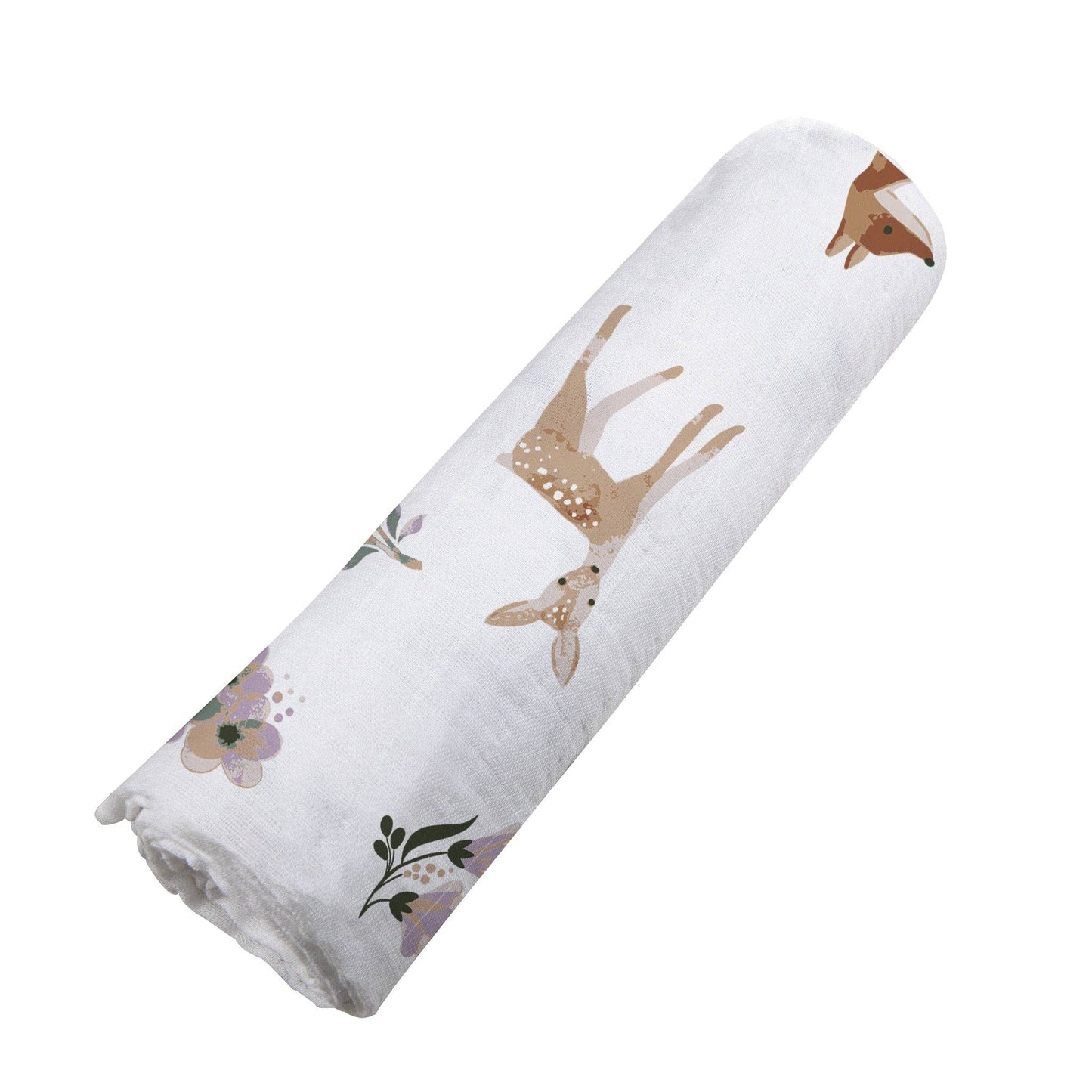 Sierra Fox and Deer Cotton Swaddle