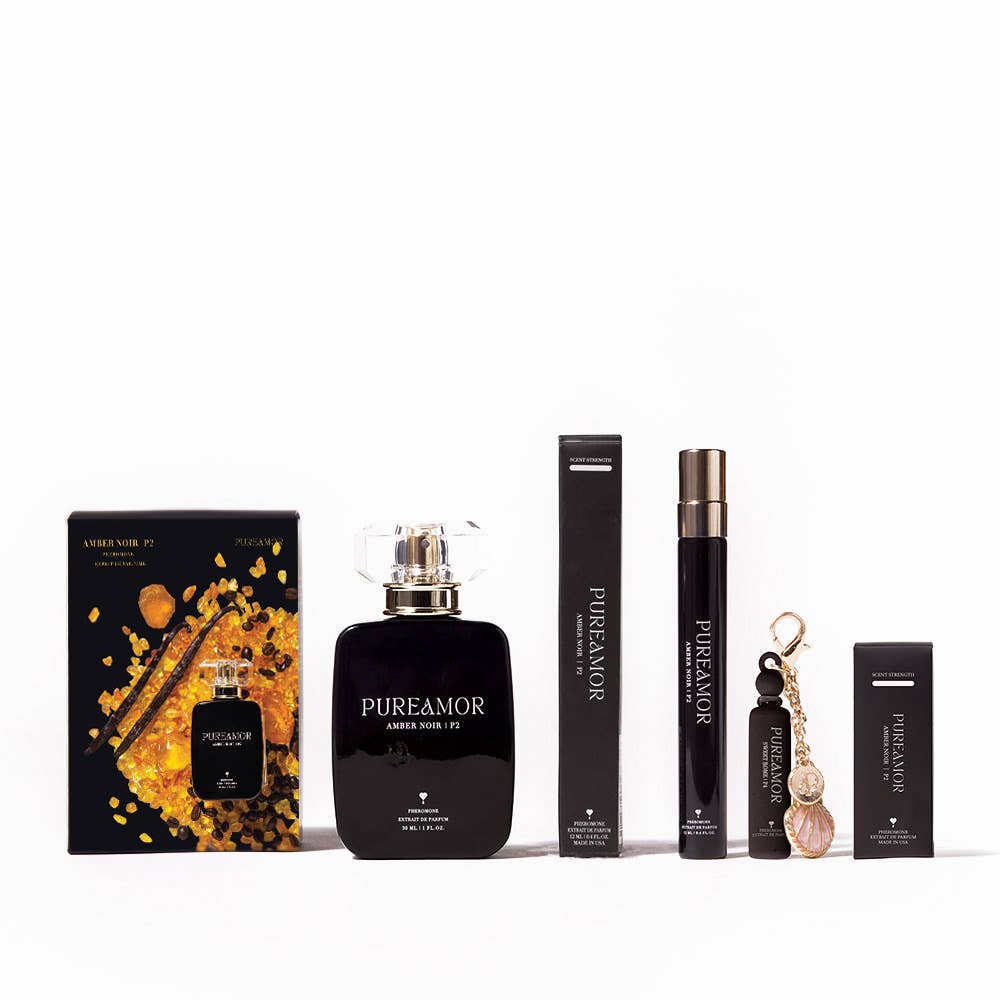 Amber Noir Pheromone Perfume Oil Keychain - 2ml Mini