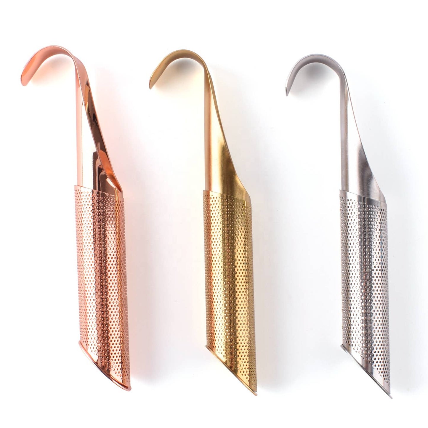 Yellow Gold or Silver Tea Infuser- Sliding Tube