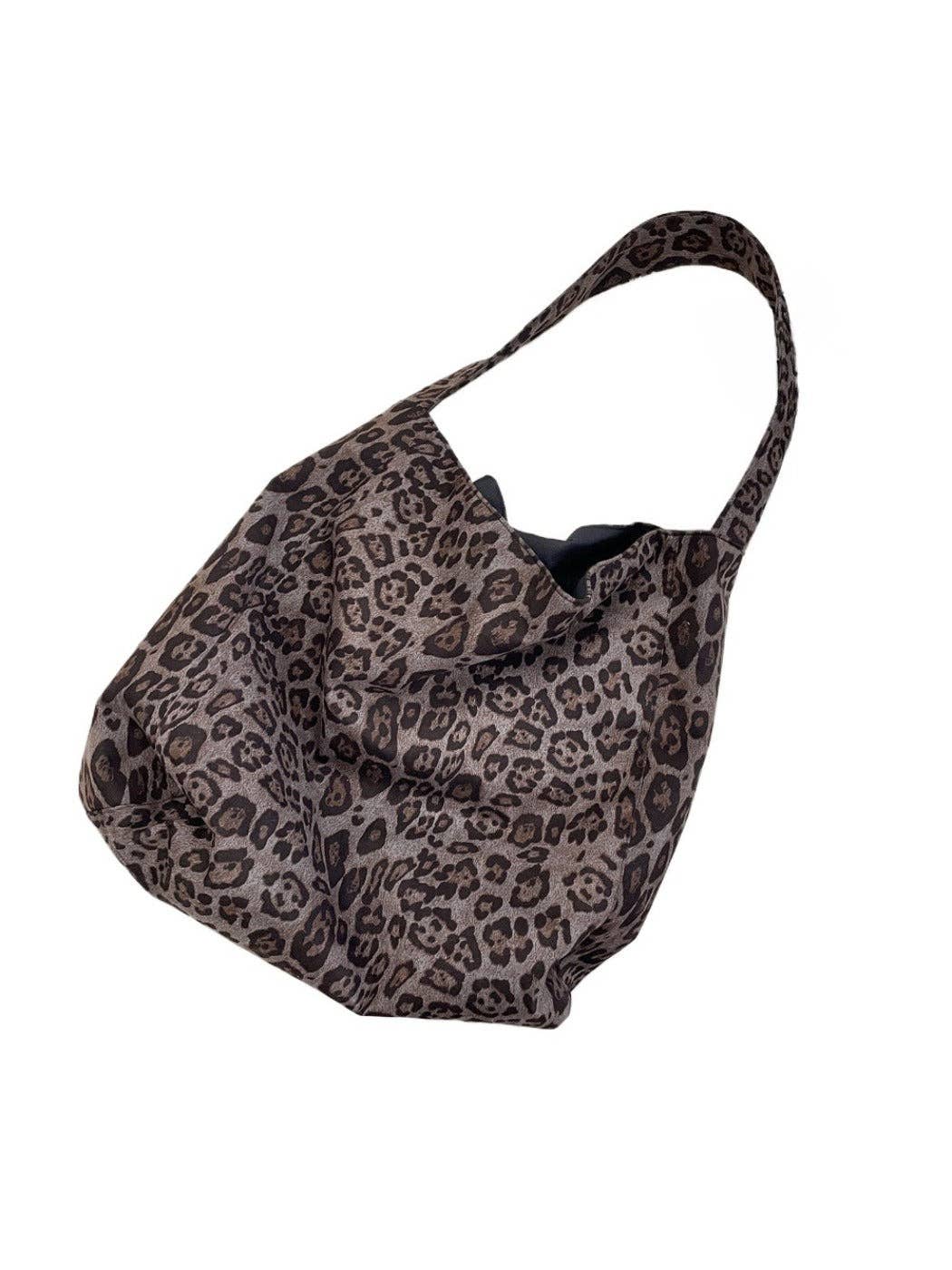 Cosbai - Leopard Print Tote Shoulder Bag