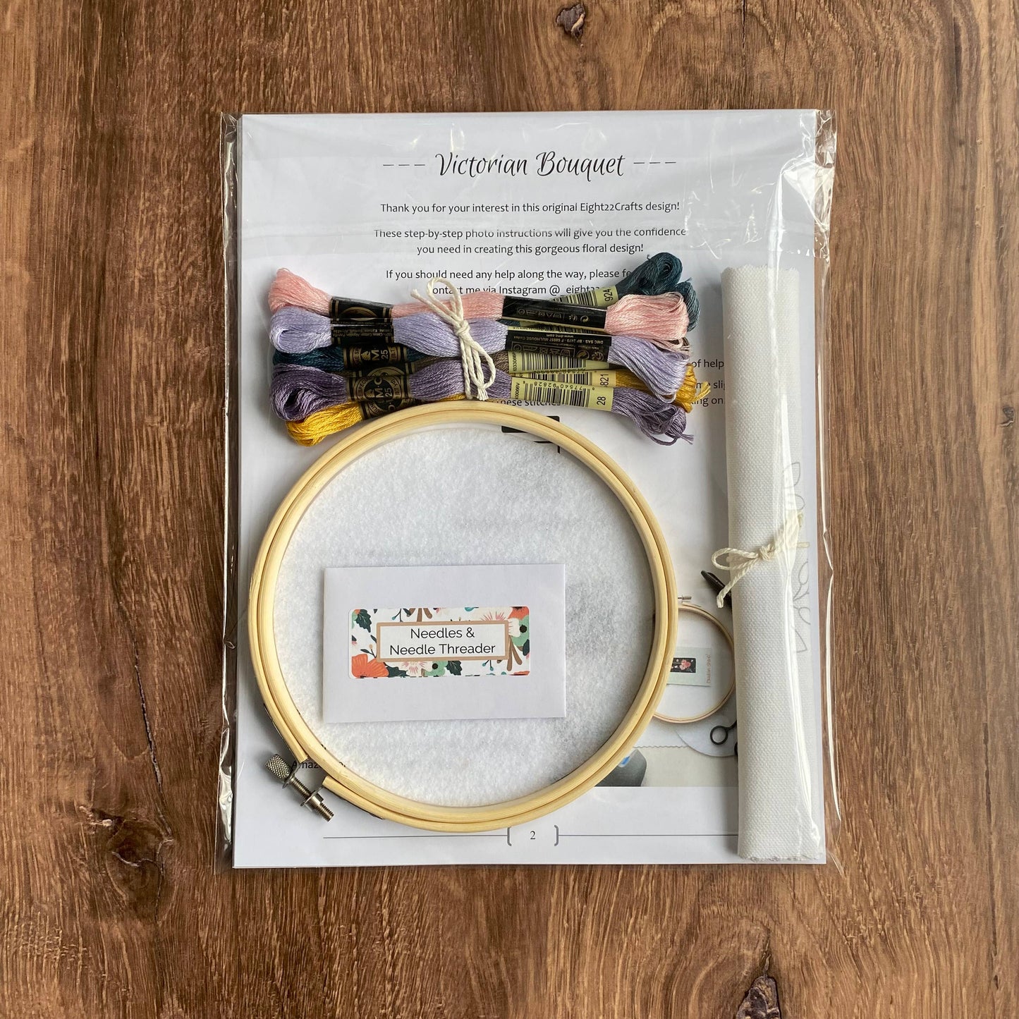 Victorian Bouquet Embroidery Kit