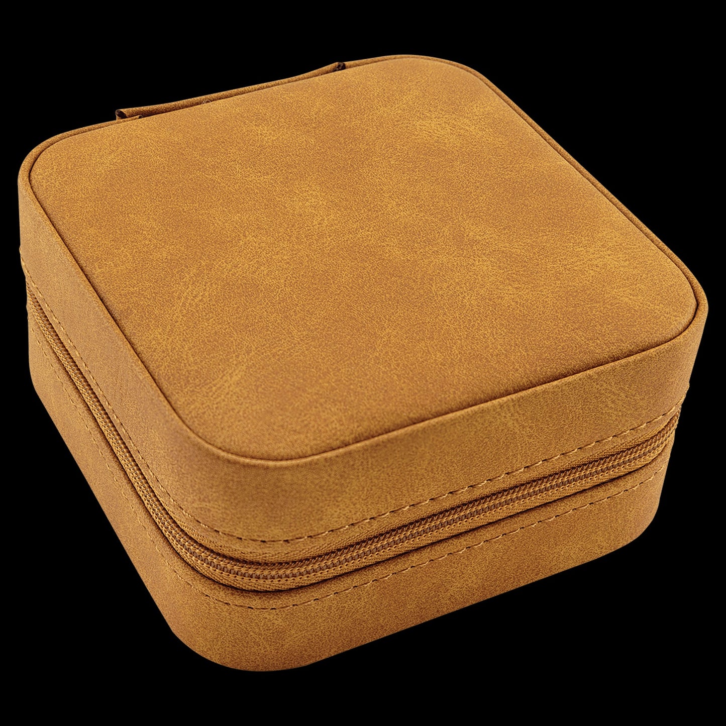 Tan - Personalized Travel Jewelry Box
