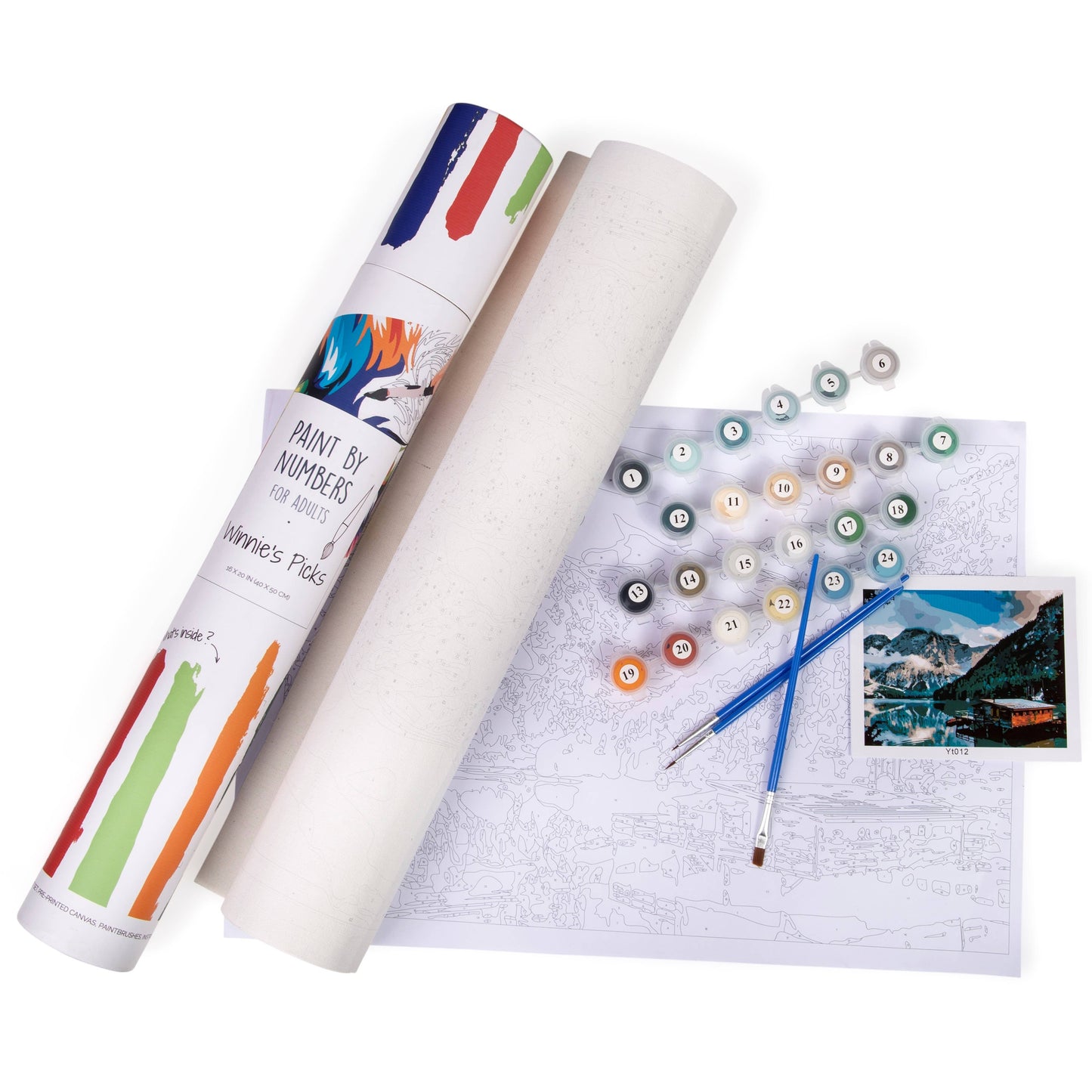 Fjord Cabin Retreat Paint-by-Numbers Kit - Natural life