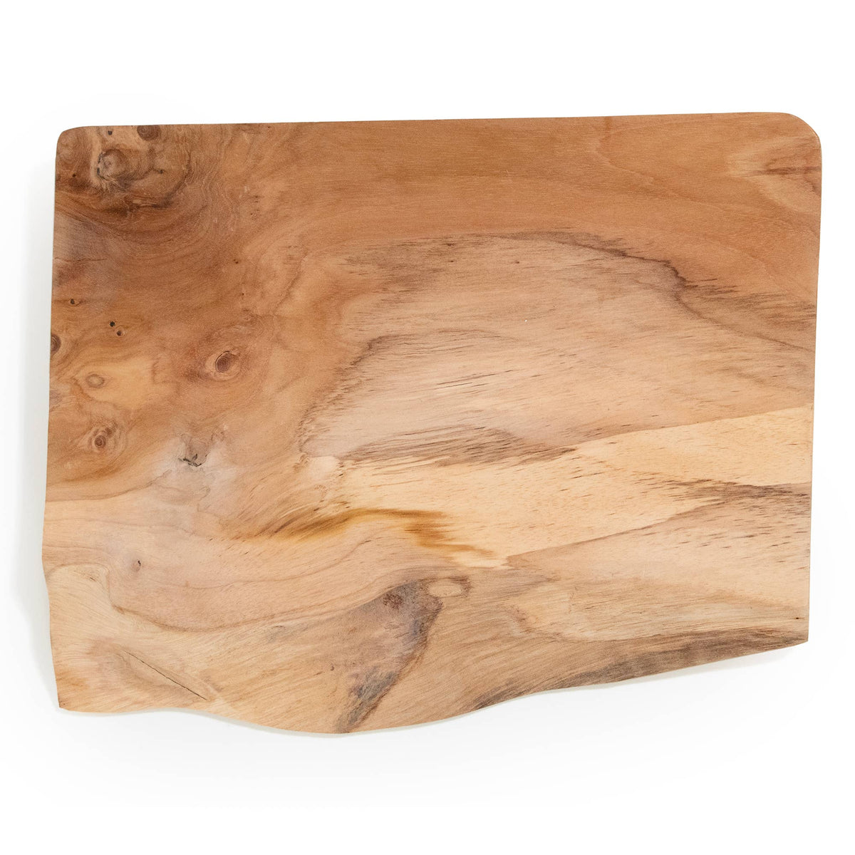 Live Edge Teak Slice Charcuterie Board: Small