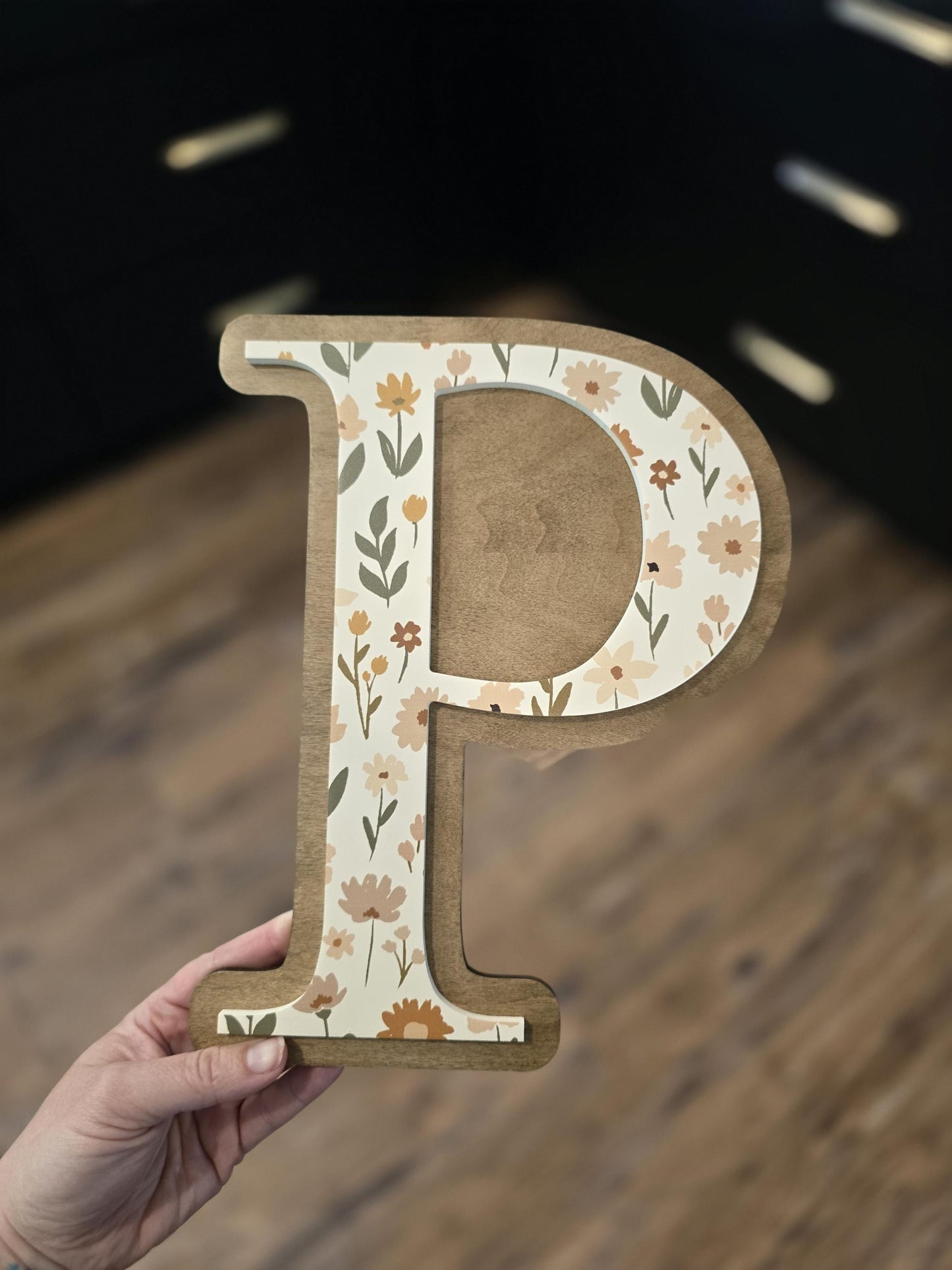 Wood Letters For Girls Room, Wildflower Letters, Boho Nursery Decor, Floral Letters, Initial Sign, Girls' Room Decor, Wood Name Sign