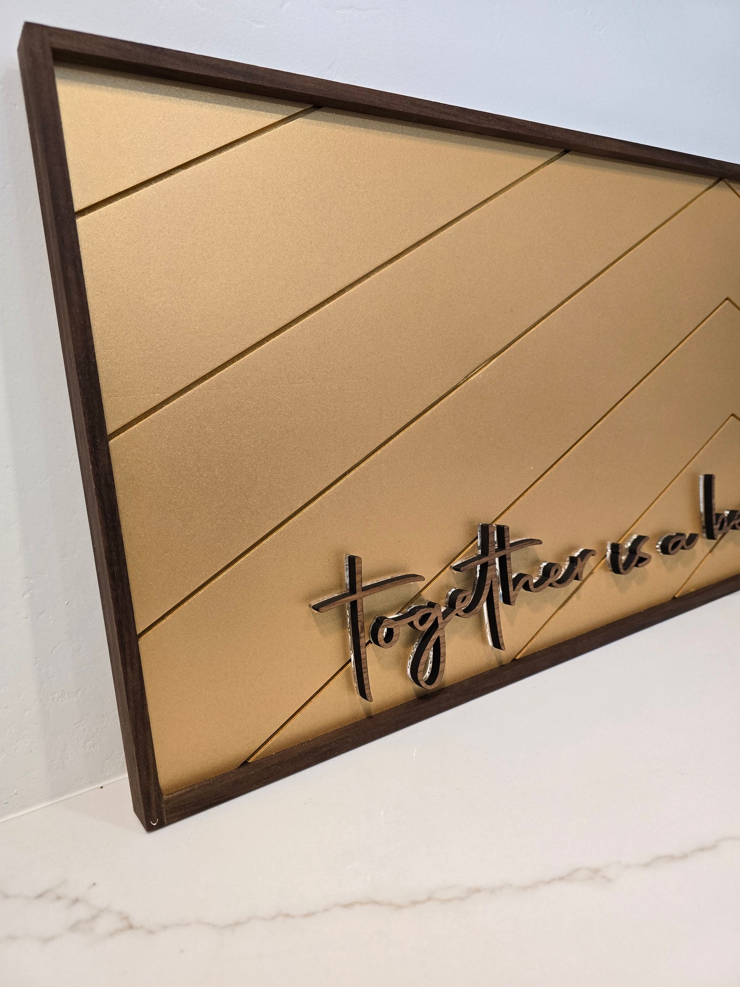 Together Is A Beautiful Place Sign - Bedroom Wall Decor
