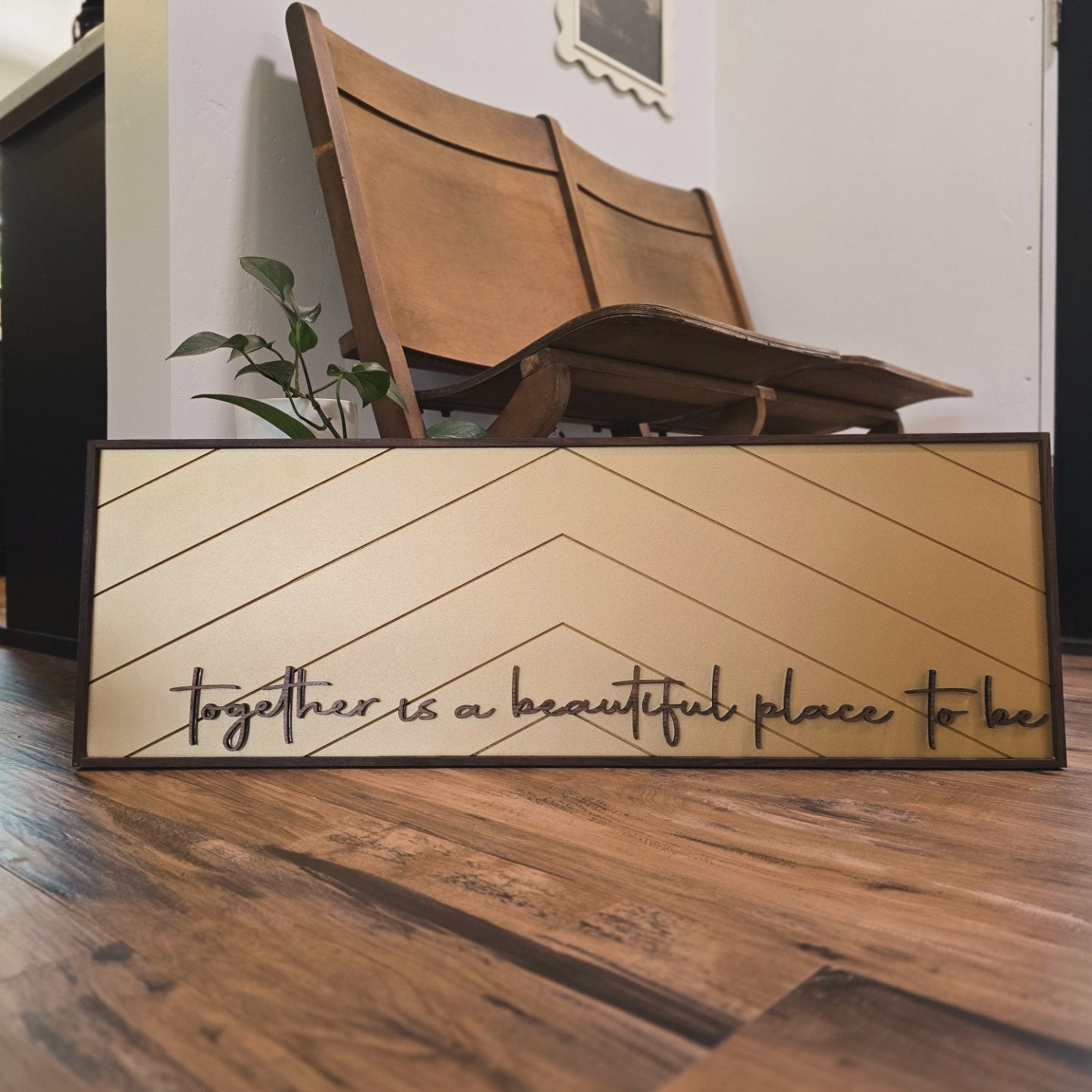 Together Is A Beautiful Place Sign - Bedroom Wall Decor
