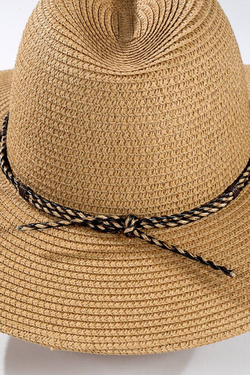 Braided Double Band Panama Hat