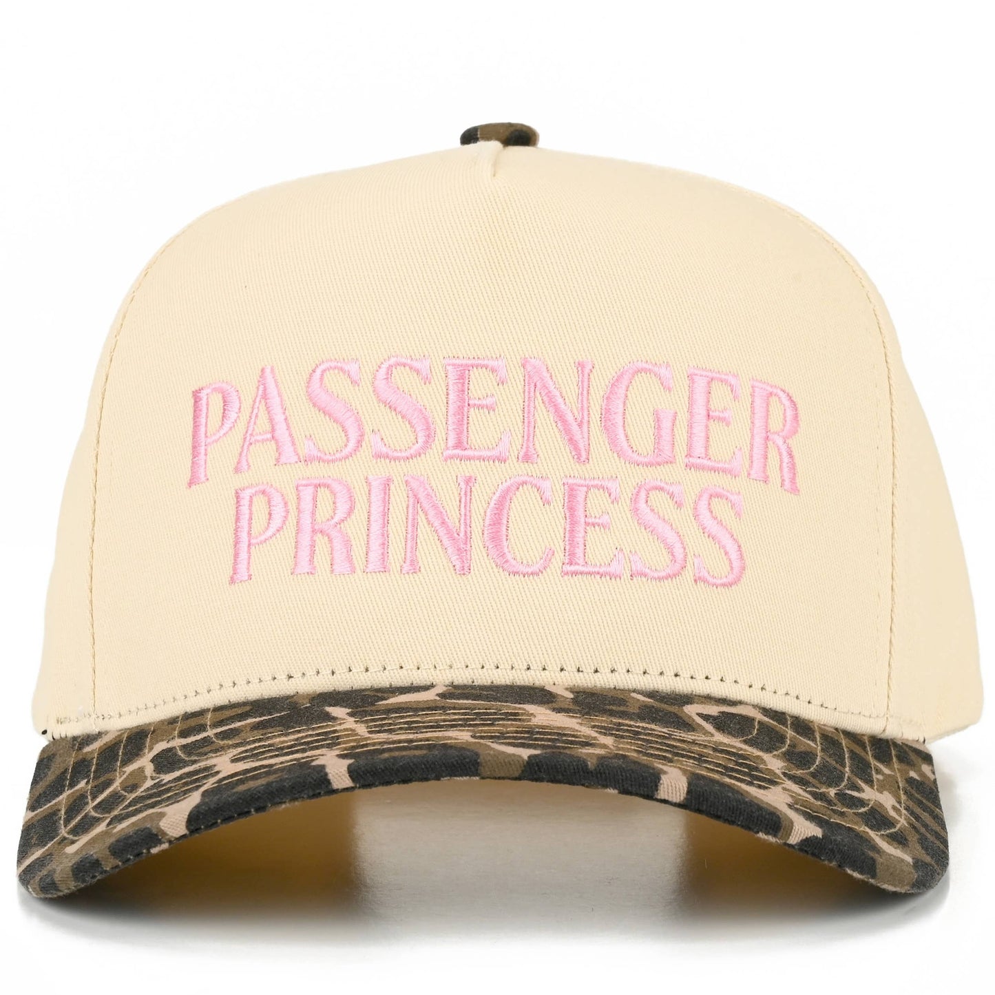 C.C PASSENGER PRINCESS Letter on Two Tone Trucker Hat