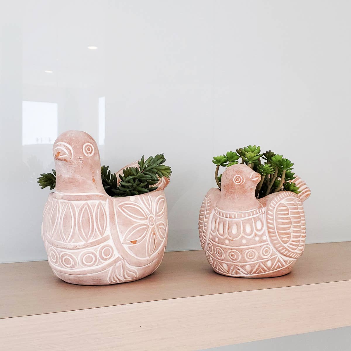Handmade Planter Pot • Terracotta Pot - Turtle Dove
