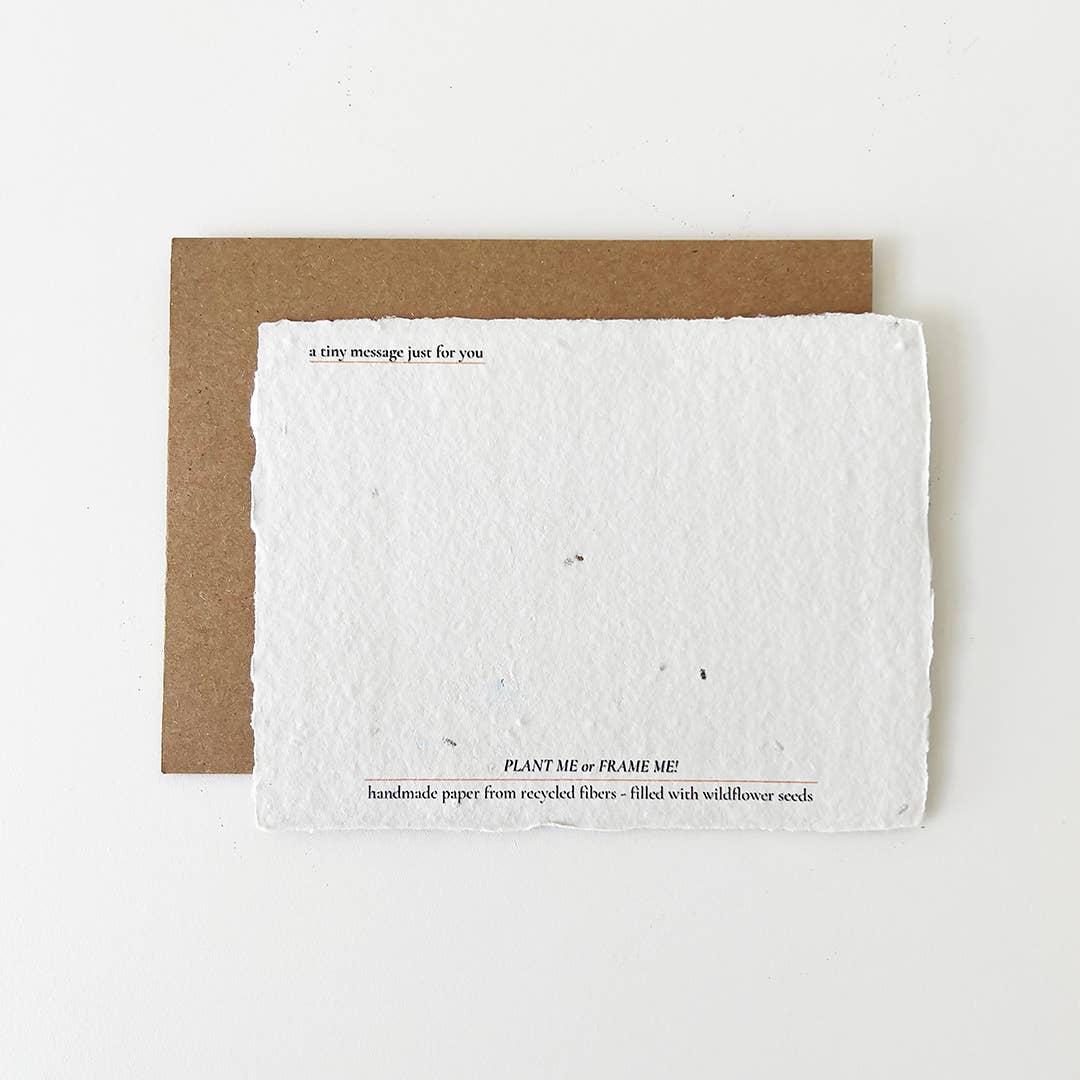 Lovely Day: Plantable Wildflower Friendship Card