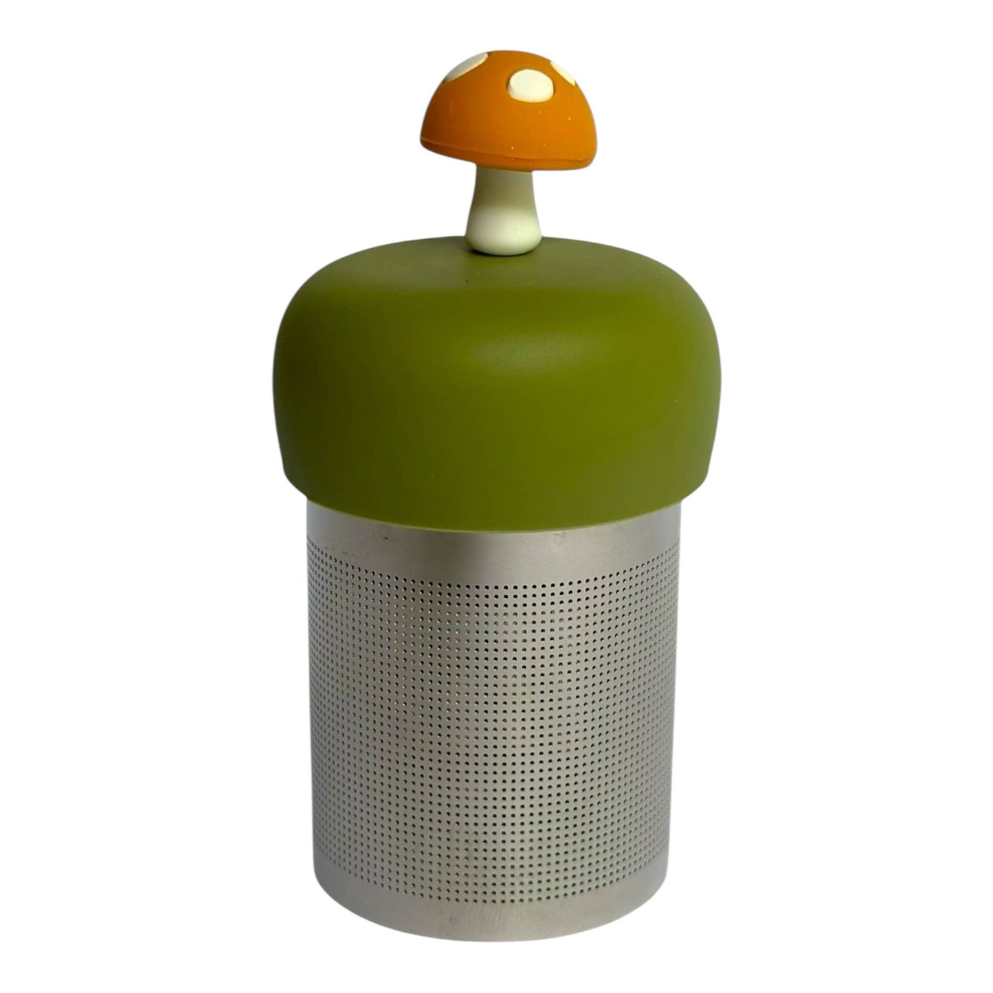 Mushroom | Floating Tea Infuser | Green Base | Yellow