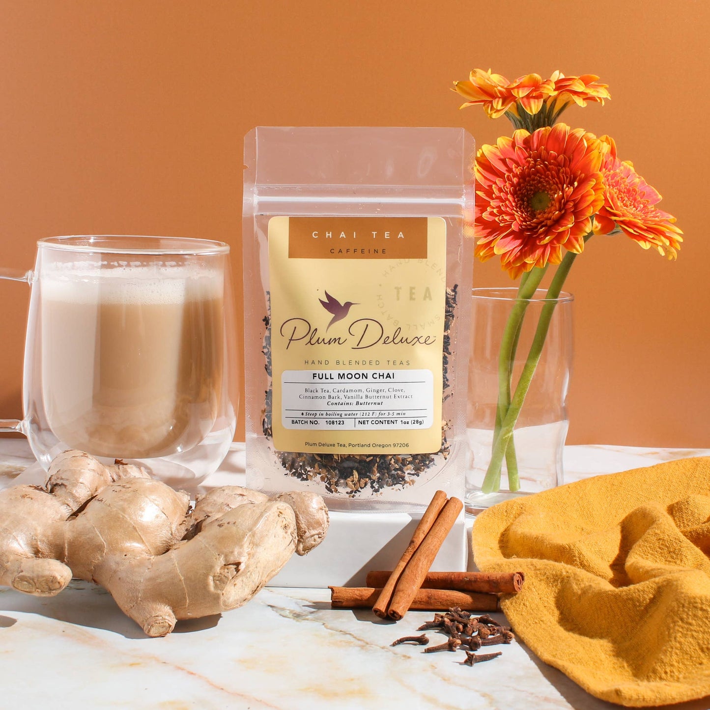 Full Moon Chai (Vanilla Butternut Masala Chai) Loose Leaf