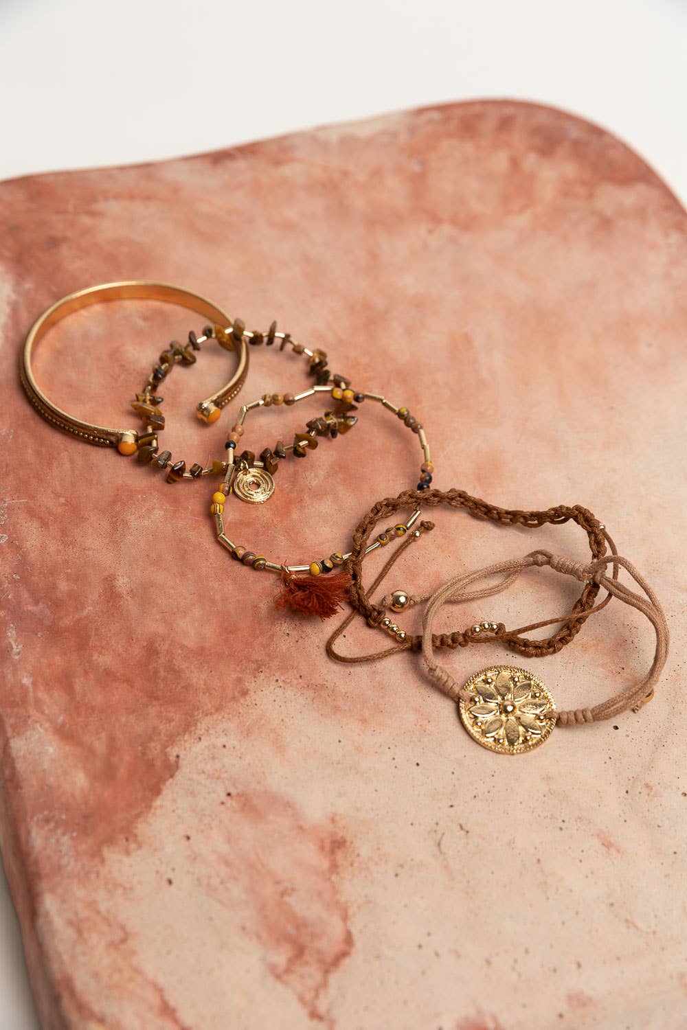 🐅 Tiger Eye Stackable Bracelet - Made in India