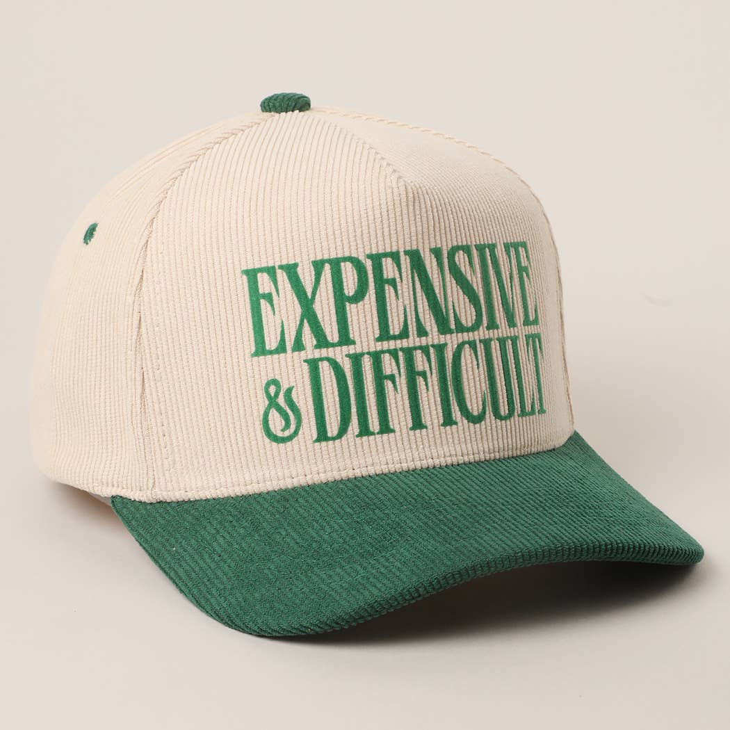 EXPENSIVE & DIFFICULT Corduroy Trucker Hat