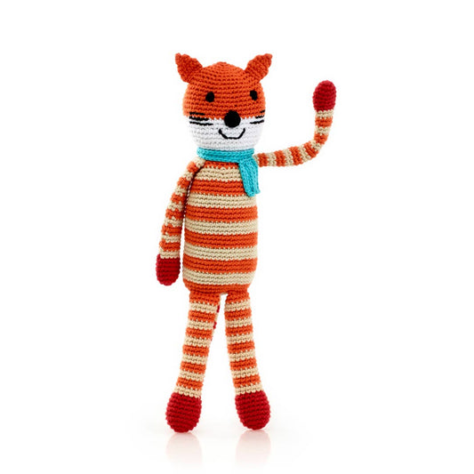 Fox Plush Toy – Handmade Organic Cotton Woodland Animal