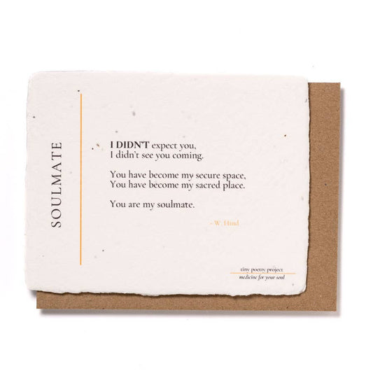 Soulmate:  Love, Anniversary, Wedding Plantable Card