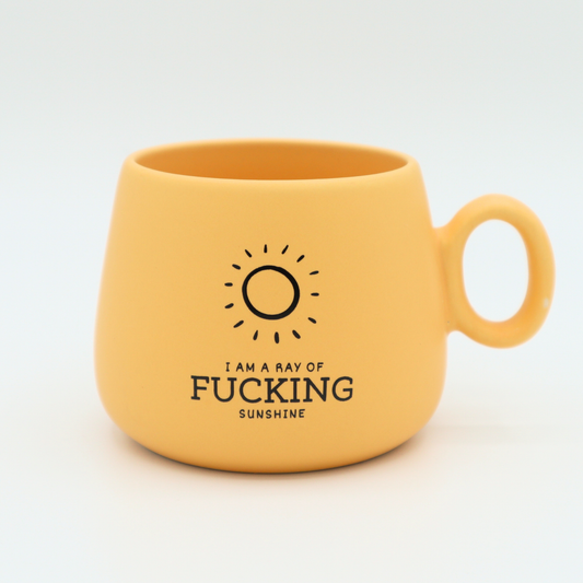 Cappuccino Mug I Am A Ray of Fucking Sunshine