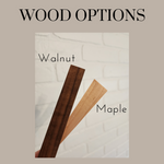 Custom Family Name Sign - Wood Arch Sign With Leather Border