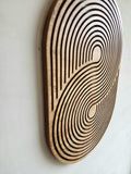Mid Century Modern Wood Wall Art - Geometric Wall Art