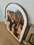 Custom Photo Print On Wood With Leather Border