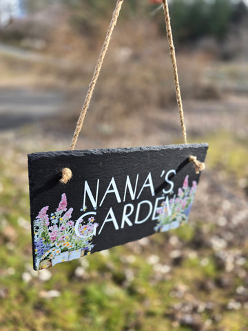 Personalized Garden Name Sign - Outdoor Garden Decor