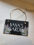 Personalized Garden Name Sign - Outdoor Garden Decor