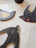 Vintage-Inspired Bird Wall Art – Wood Bird Decor