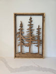 pine tree wall art