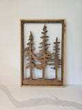 pine tree wall art