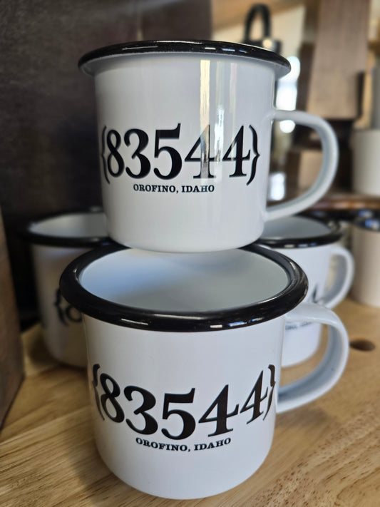 83544 Orofino Custom Mug -  Enamelware Camper 12oz.