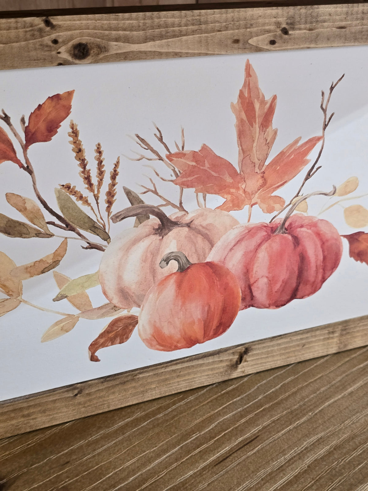 Magic in the Changing Seasons Framed Fall Sign