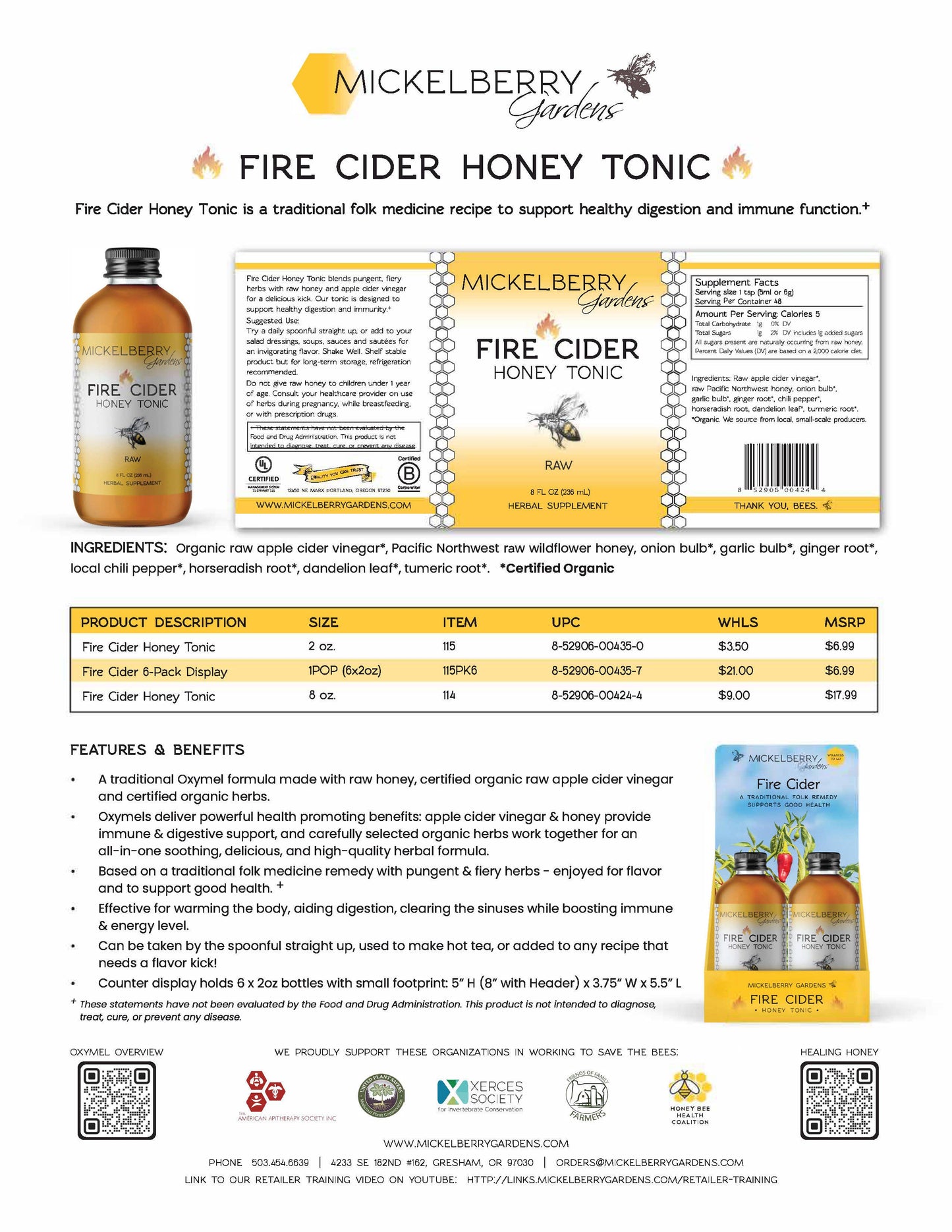 Fire Cider Honey Tonic — immune booster