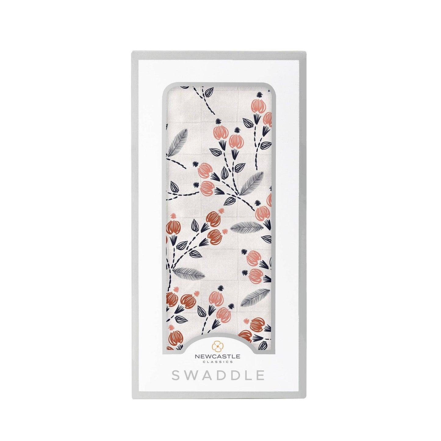 Dahlia Floral Bamboo Swaddle