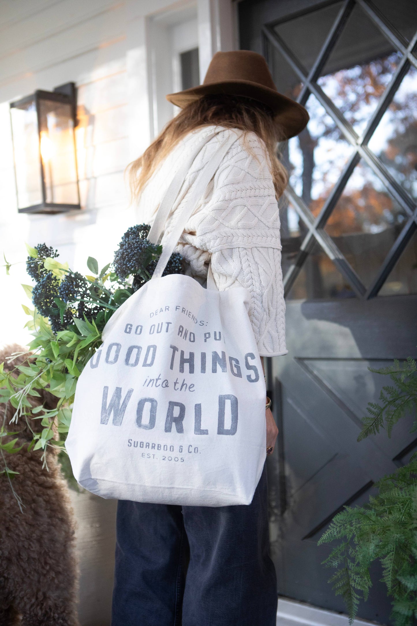 Go out and Put Good Things into the World est.2005 Canvas Promotote
