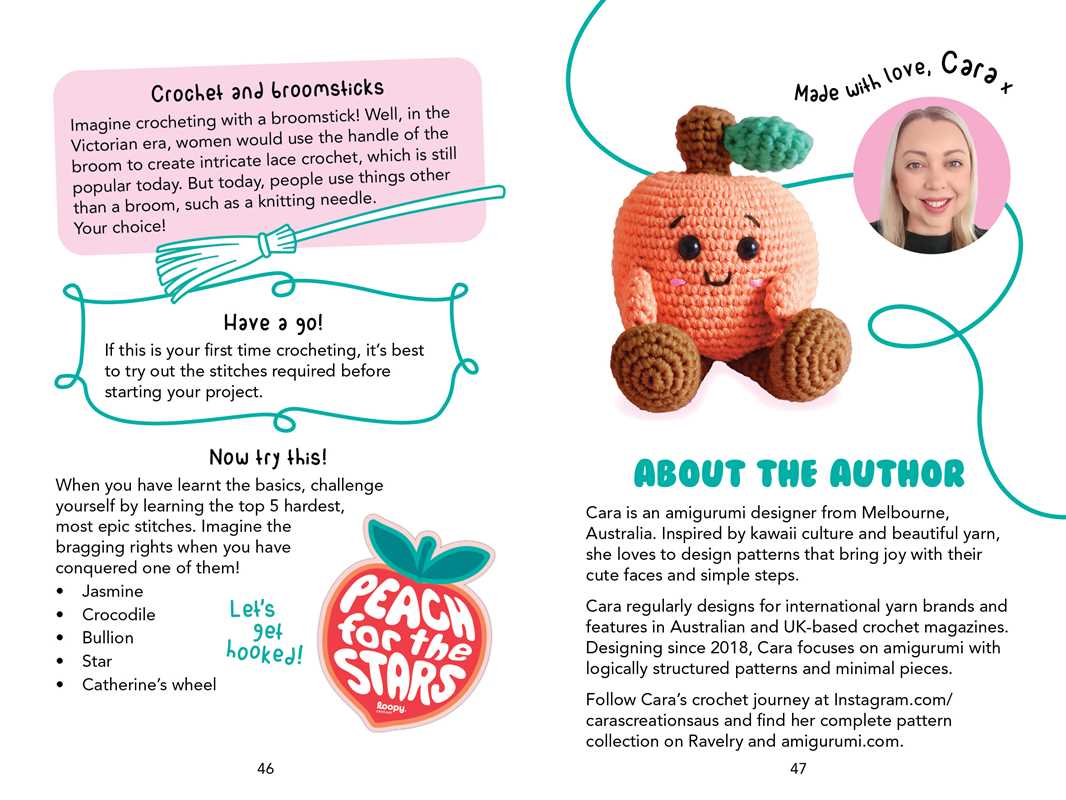Perfect Peach: Crochet Book & Kit by