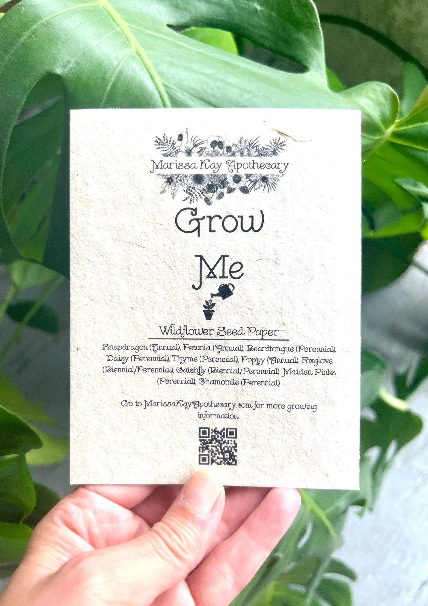 Plantable Seed Card || Zero Waste || Supports Women
