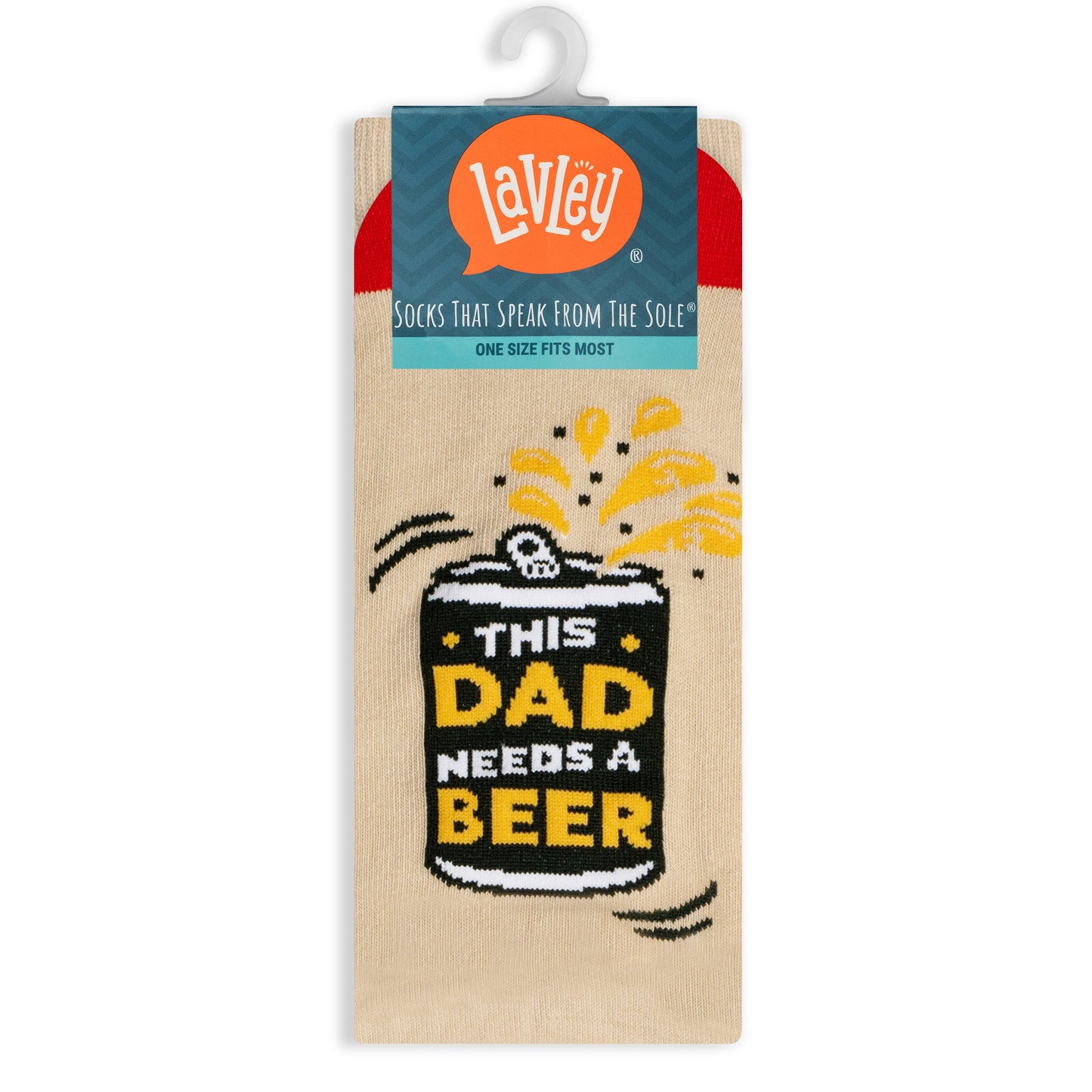 Lavley This Dad Needs A Beer Socks Funny Father's Day Gift