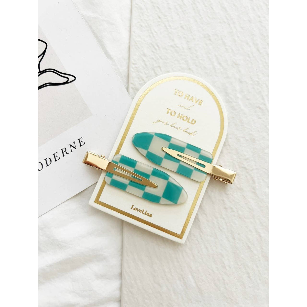 Crease Free Checkered Clips - DEBBIE Checkered