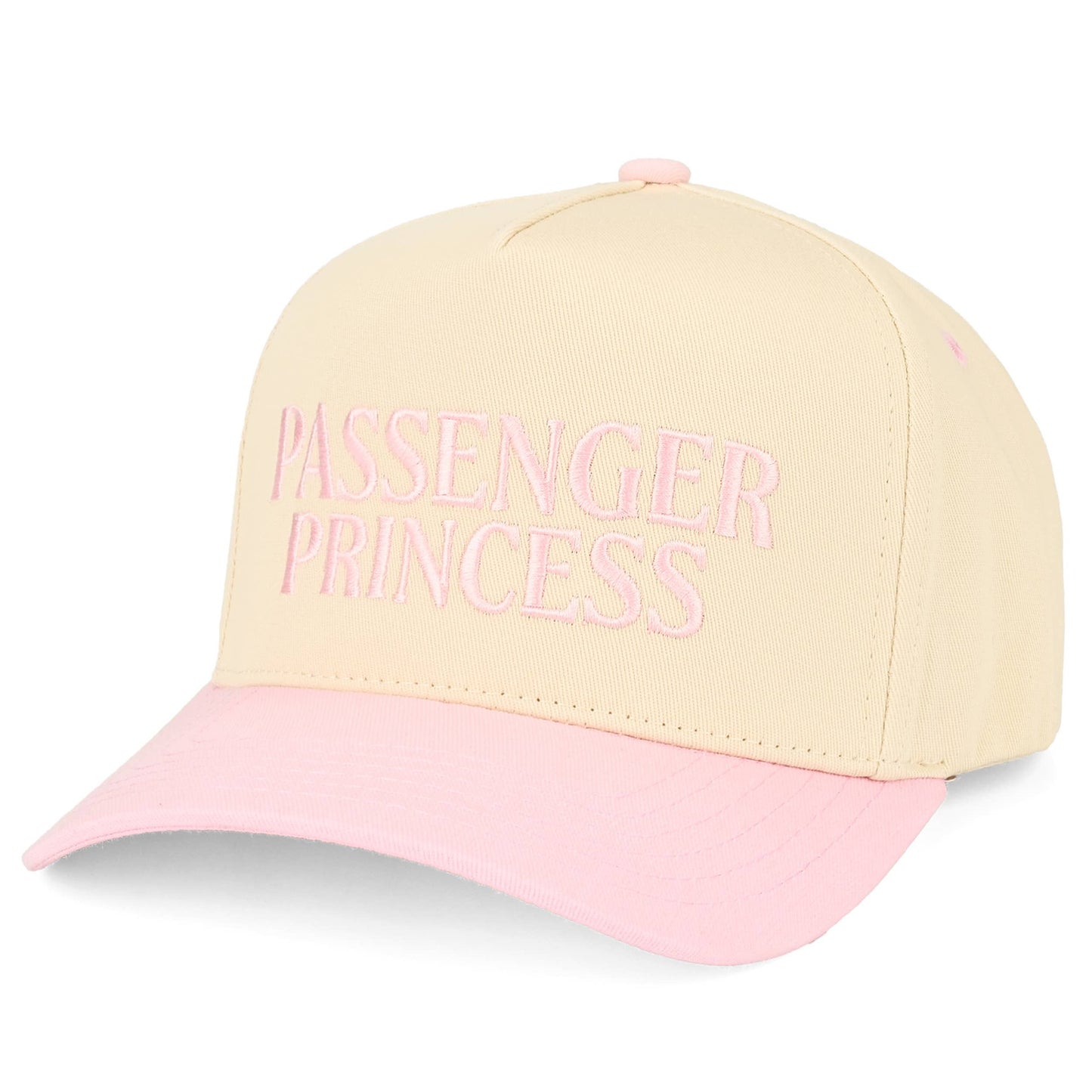 C.C PASSENGER PRINCESS Letter on Two Tone Trucker Hat
