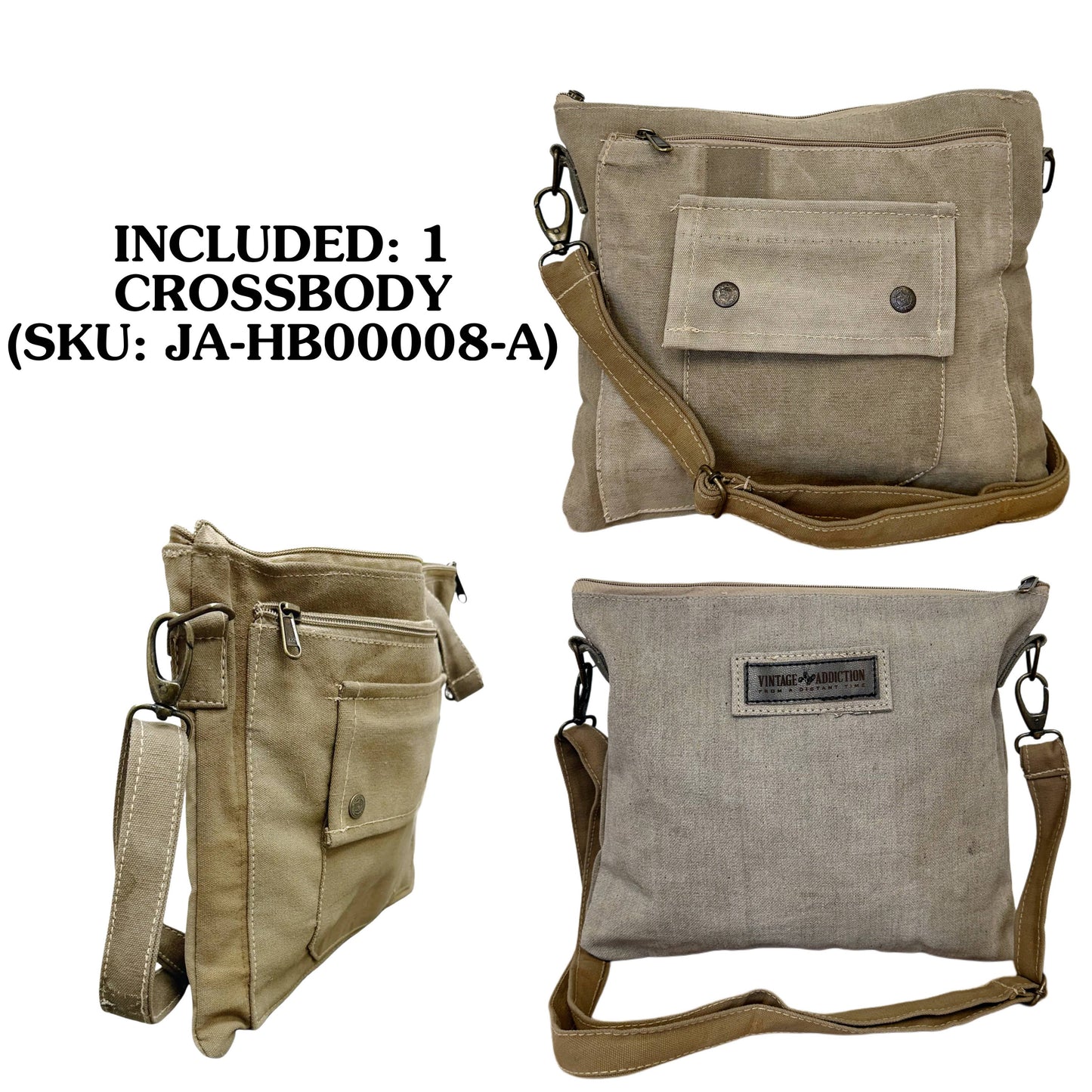 Large Recycled Tent Tote with Camouflage