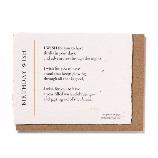Birthday Wish: Plantable Wildflower Seeded Birthday Card
