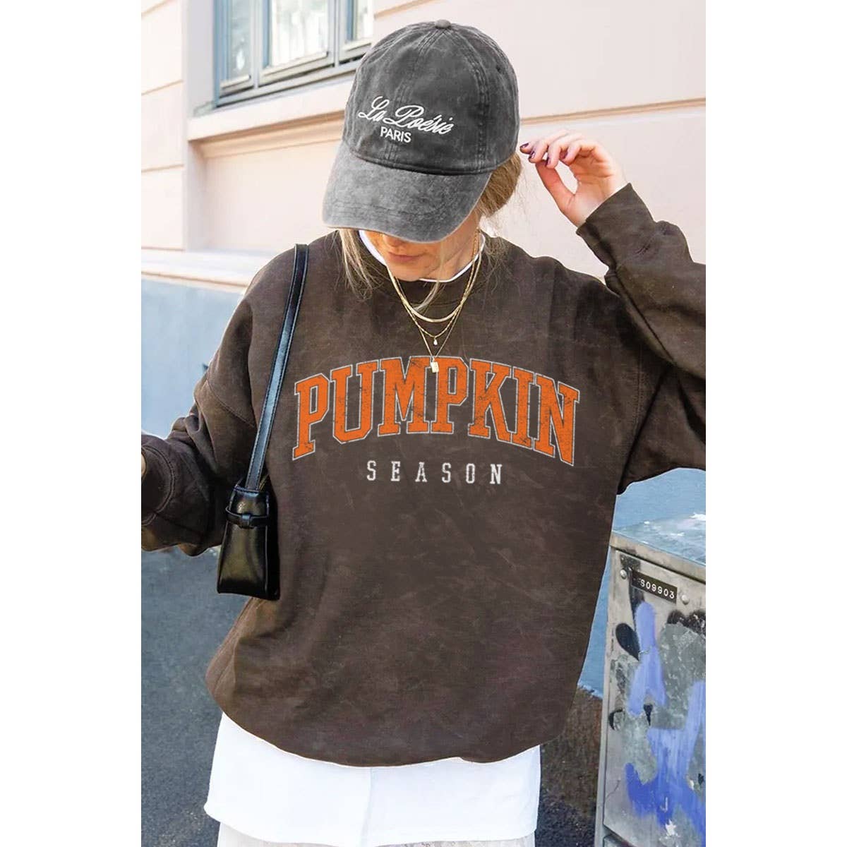 PUMPKIN SEASON MINERAL GRAPHIC  SWEATSHIRTS