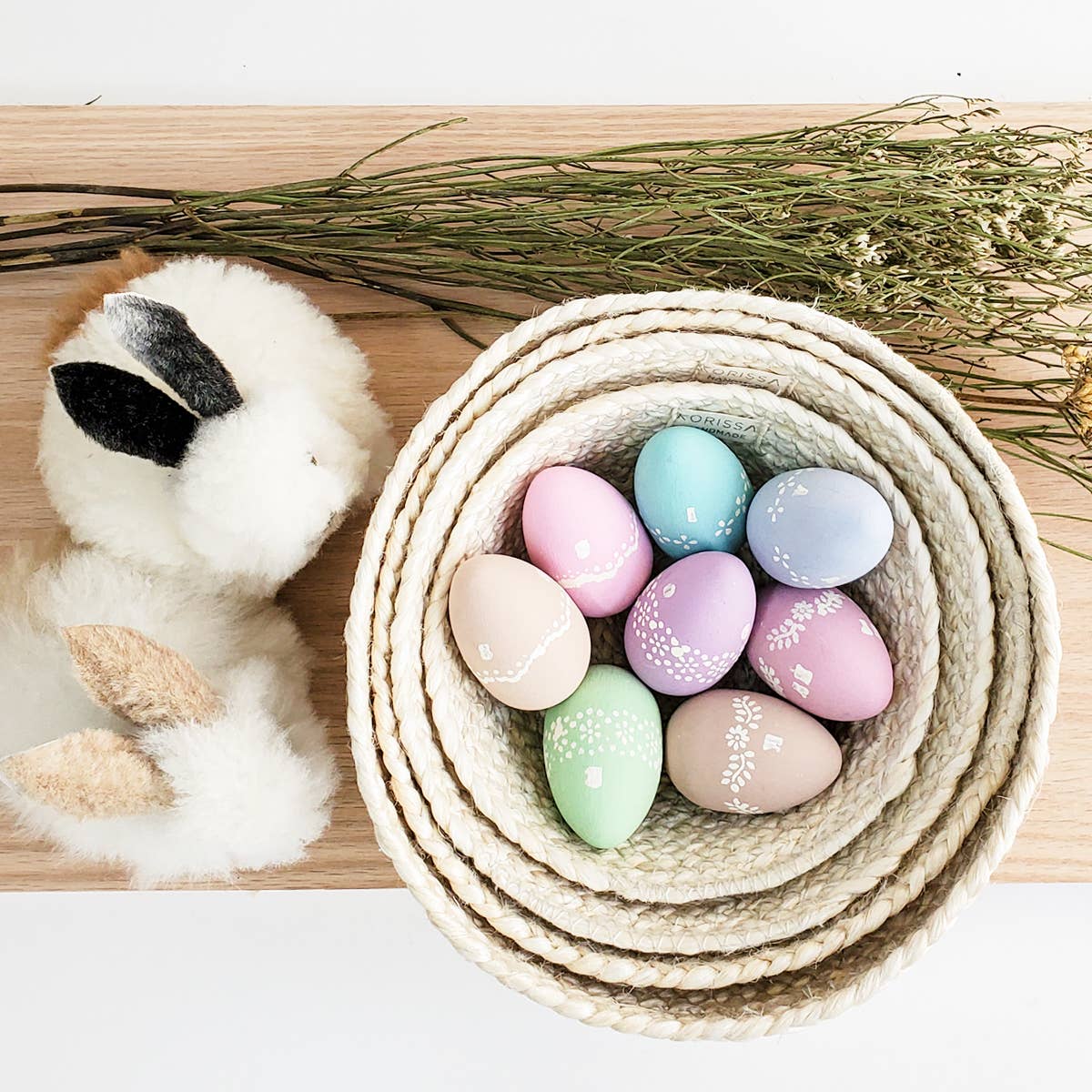 Handwoven Storage Basket • Kata Candy Bowl-White