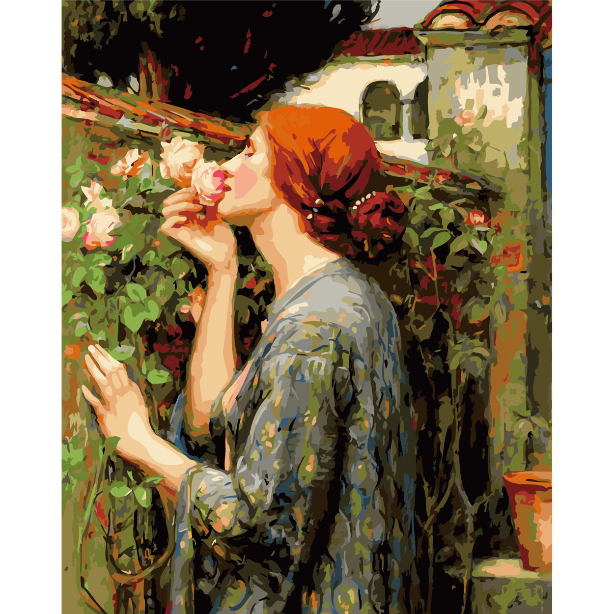 The Soul of the Rose, by John William Waterhouse - Paint by Numbers