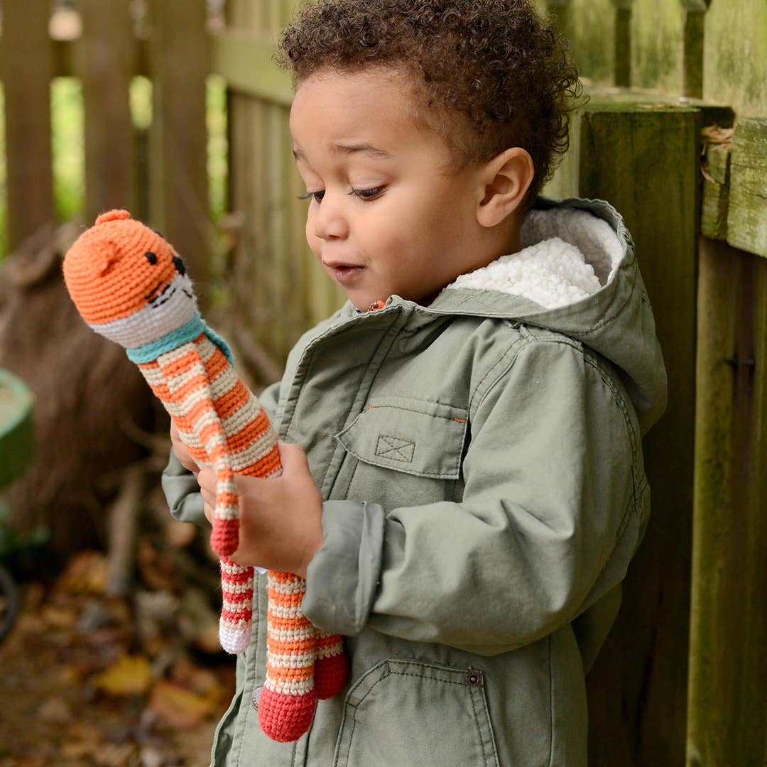 Fox Plush Toy – Handmade Organic Cotton Woodland Animal