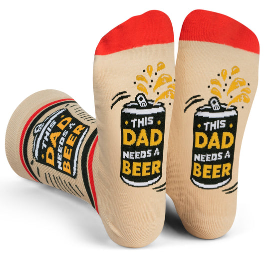Lavley This Dad Needs A Beer Socks Funny Father's Day Gift