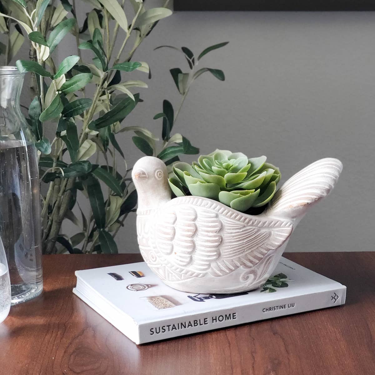 Handmade Planter Pot • Terracotta Pot - Turtle Dove