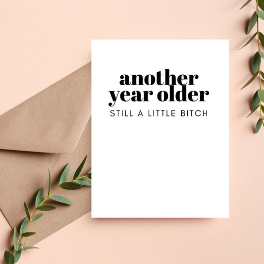 Insulting Offensive Sassy Birthday Card for Friend