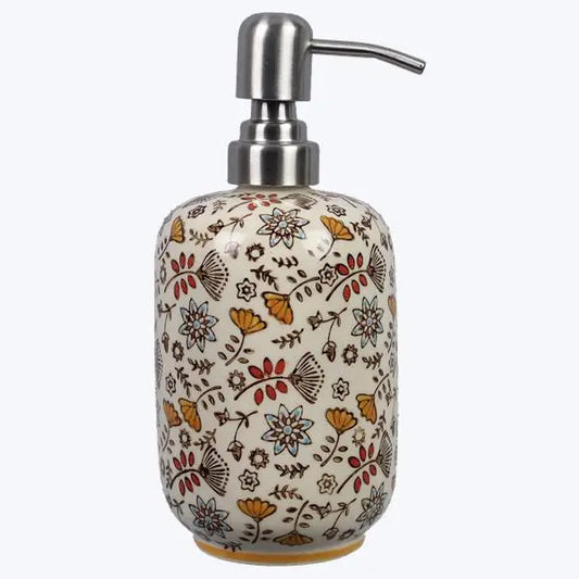 Stoneware Hand Stamped Lotion Pump General Gifts